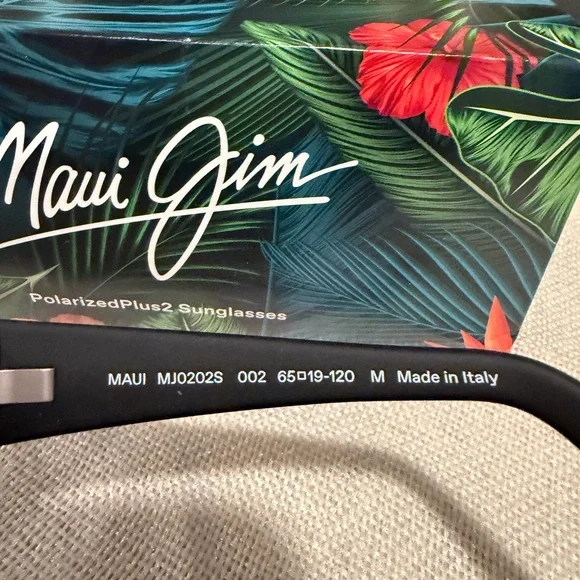 Maui Jim PEAHI Matte Black w/ Bronze Lens Polarized Sunglasses
